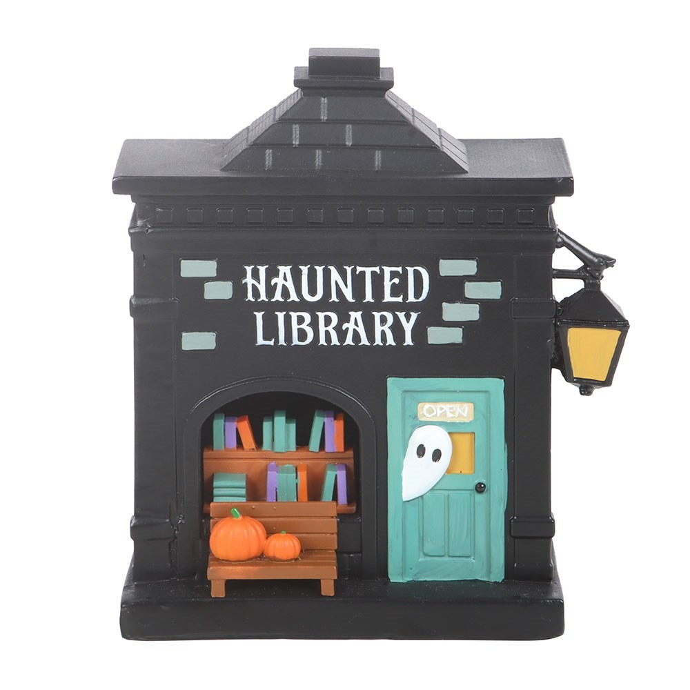 Something Different - Haunted Library LED Light Up Decoration Figurine - Multicolours
